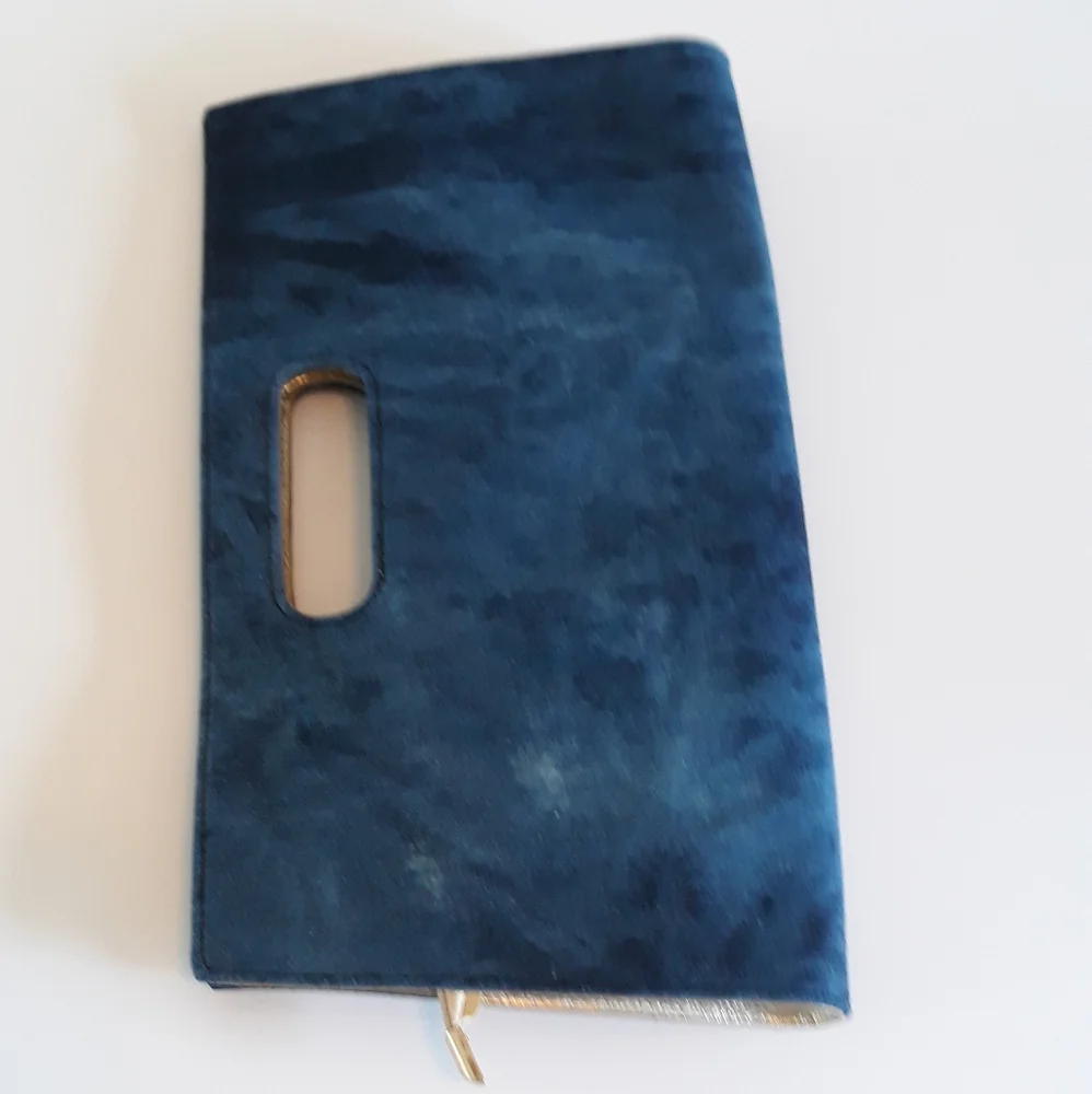 Rhinestone Bling Denim Clutch